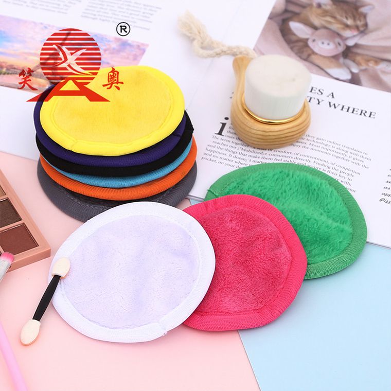 Hot Selling Multicolor Microfiber Face Makeup Remover Pads