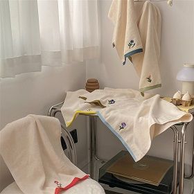 Colorful embroidery household towel bath towel