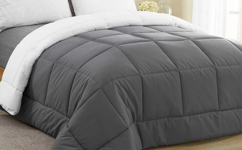 Customized Dyed Brushed Down Alternative Quilted Comforter Bedding